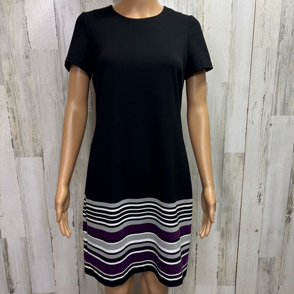 Calvin Klein Striped‎ Tricot Dress - Picture 2 of 10